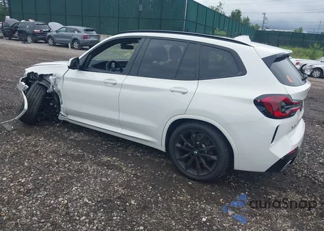 2022 BMW X3 xDrive30I z USA, uszkodzony, nr VIN 5UX53DP0XN9K26316